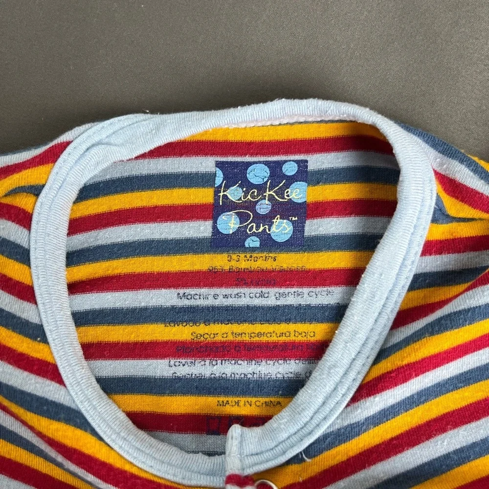 KicKee Pants Baby Boys' Print Footie, Circus Stripe Size 0-3 Months - Picture 6 of 9